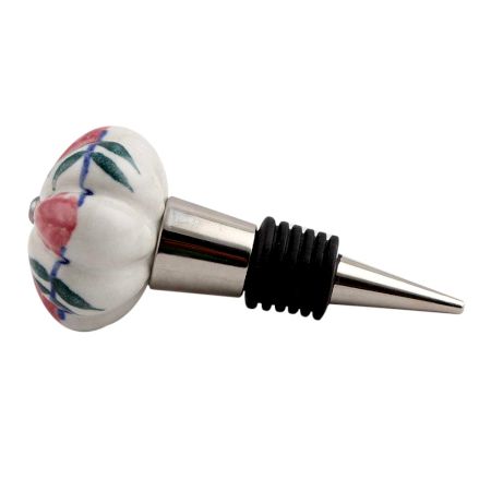 Royal Pink Melon Ceramic Wine Stopper